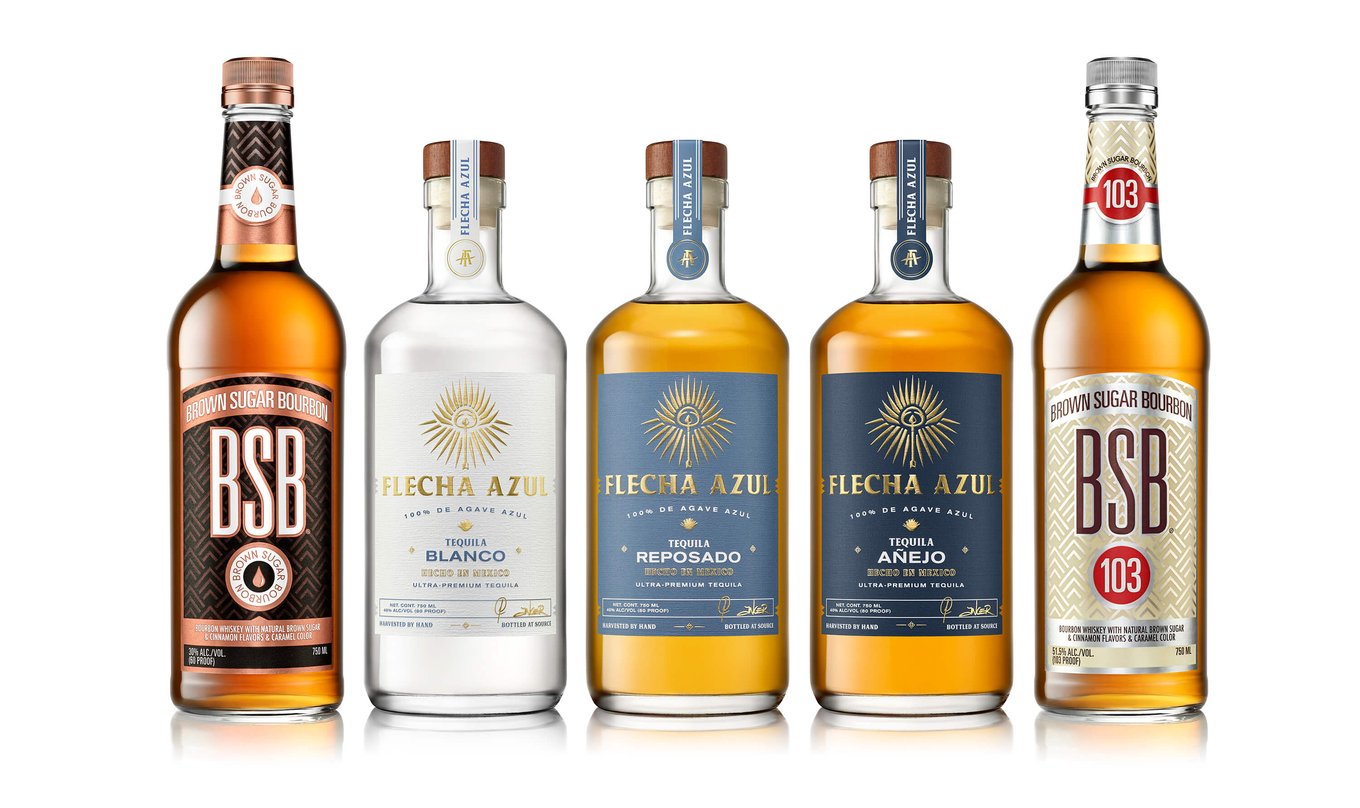 Flecha Azul and BSB bottles